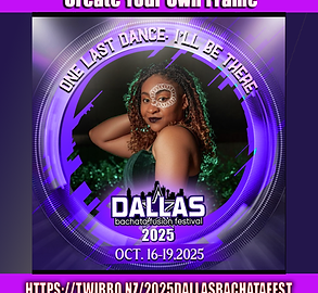Create Your Own I'm Attending Frame - 2025 Dallas Bachata Festival