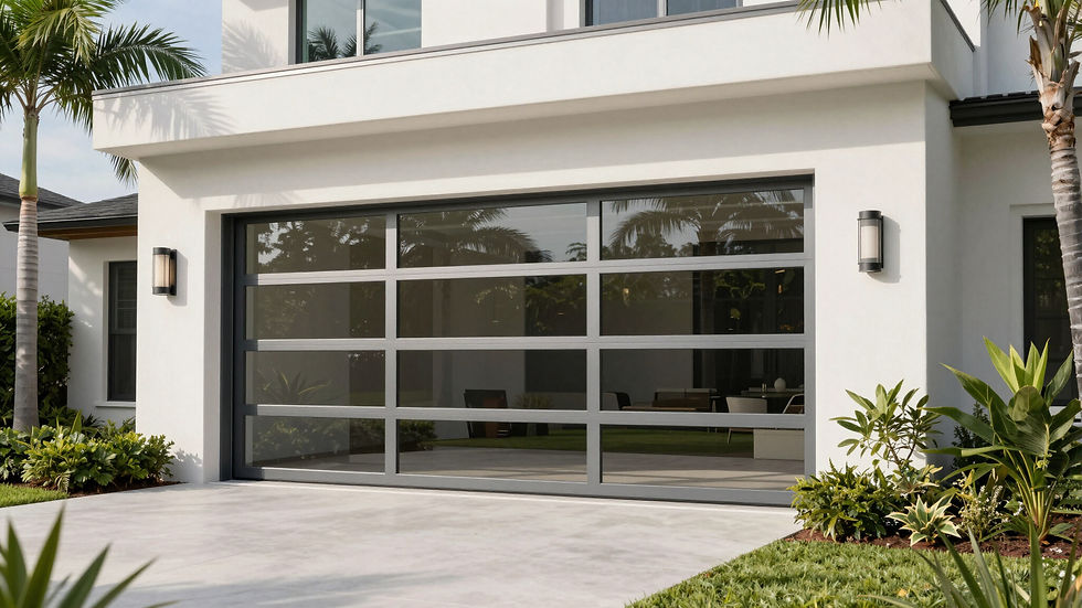 Modern glass garage door repair Siesta Key FL services