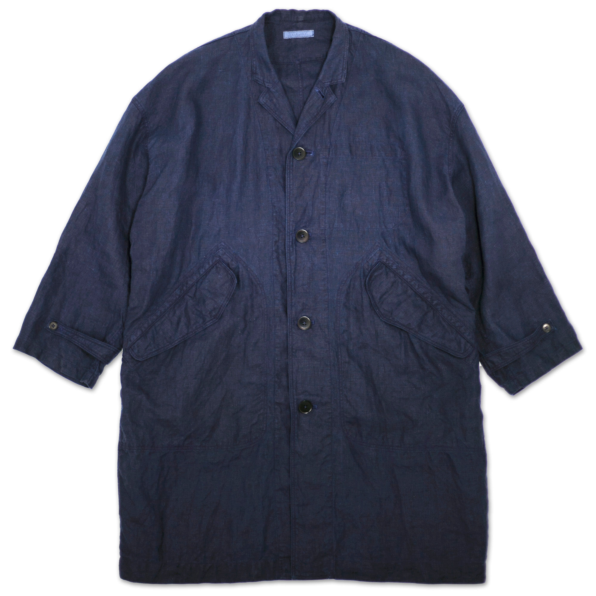 Over size coat dark indigo