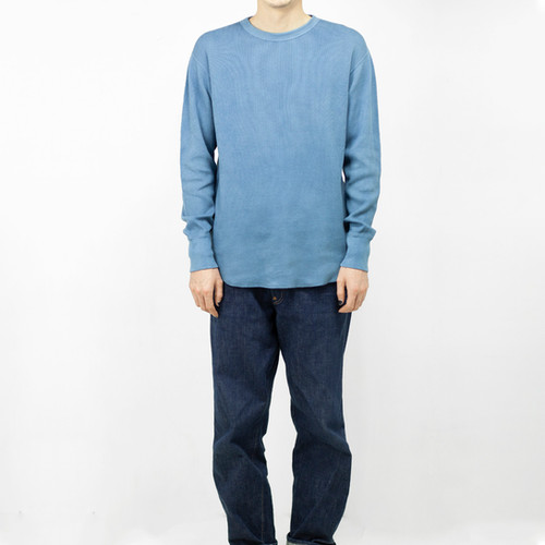 Thermal long sleeve light indigo | buaisou