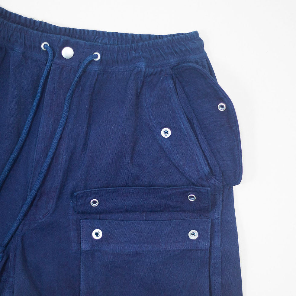 Thumbnail: 6 pocket cargo short dark indigo