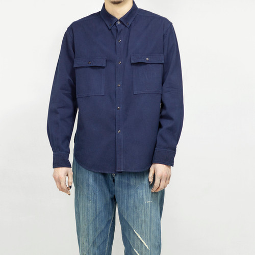 Work shirt dark indigo | buaisou