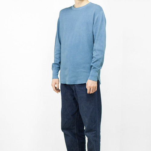 Thermal long sleeve light indigo | buaisou