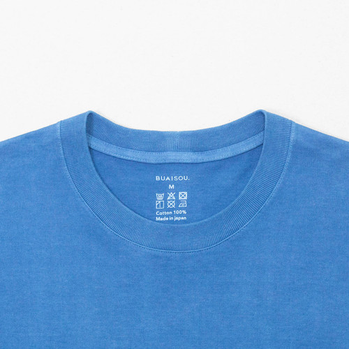 buaisou 半袖 Tシャツ T-shirt light indigo L buaisou Tシャツ T