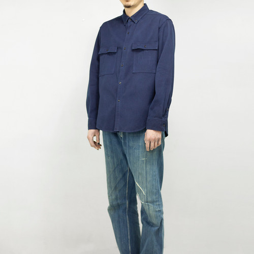 Work shirt dark indigo | buaisou