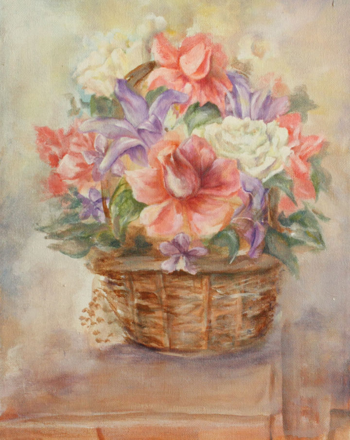 Basket of Love Flowers