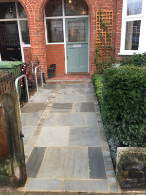 Grey Indian Sandstone pathway!