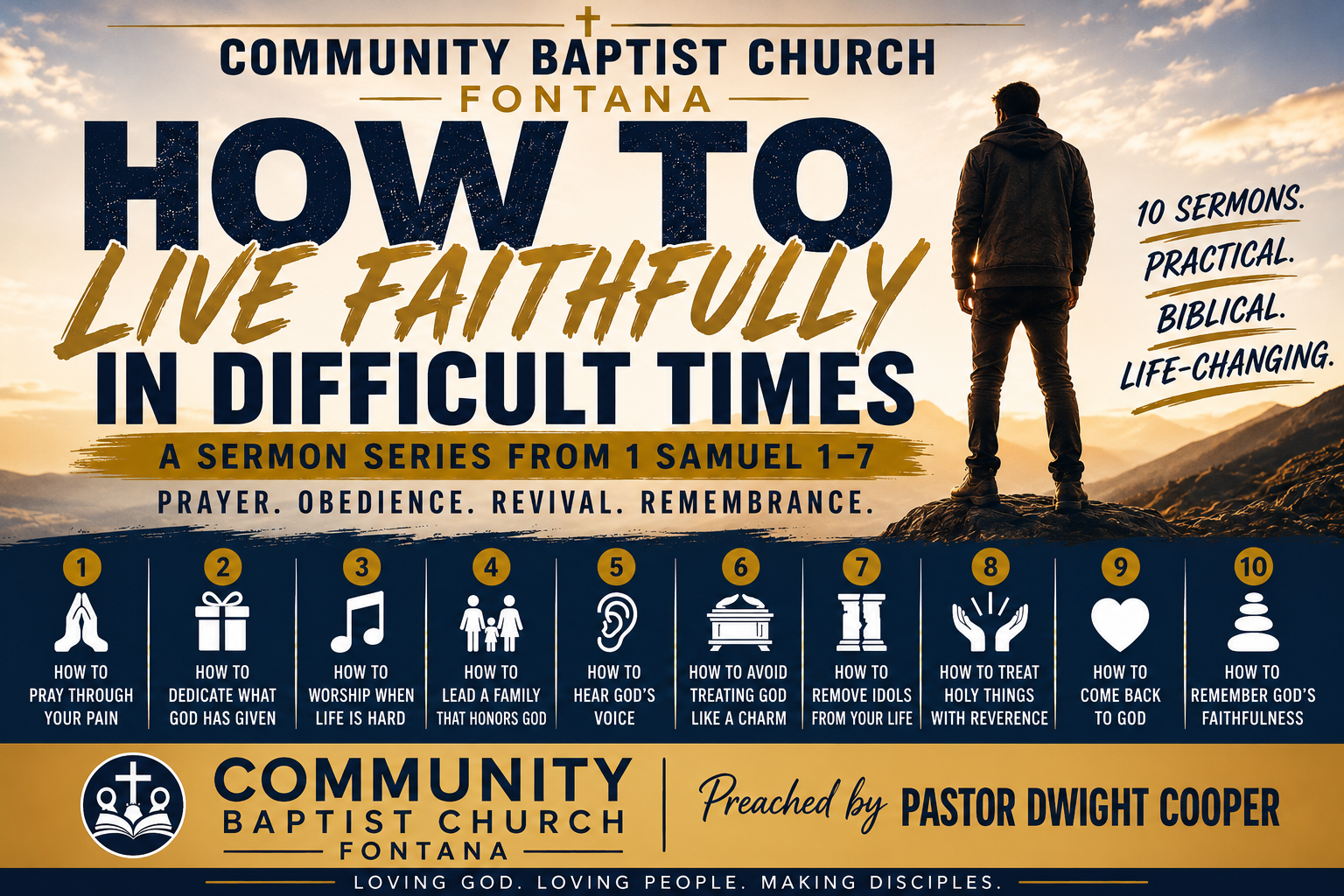 Sermon series promotional graphic feature