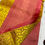 Thumbnail: Golden Yellow Pure Silk Saree with allover Gold zari and Dusky Pink Bord
