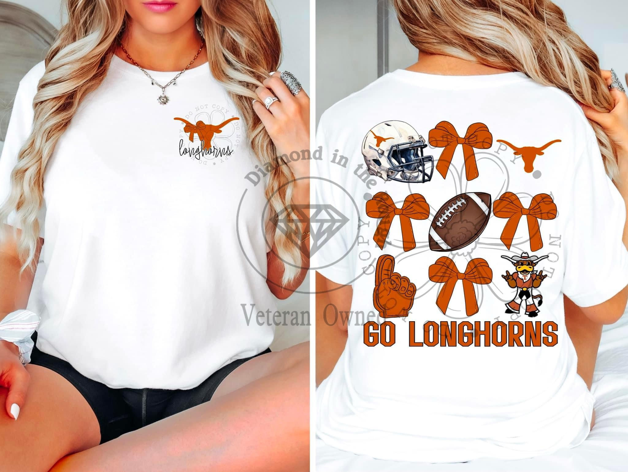TX Longhorns Coquette T-shirt 