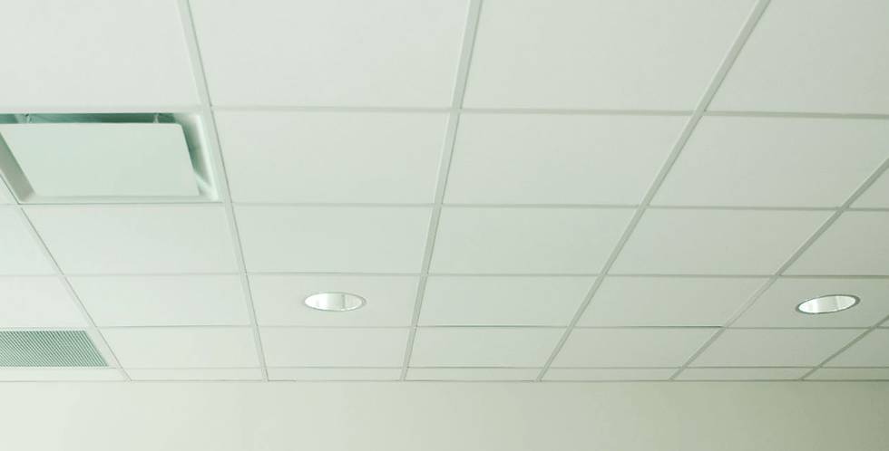Ceiling installed in an office