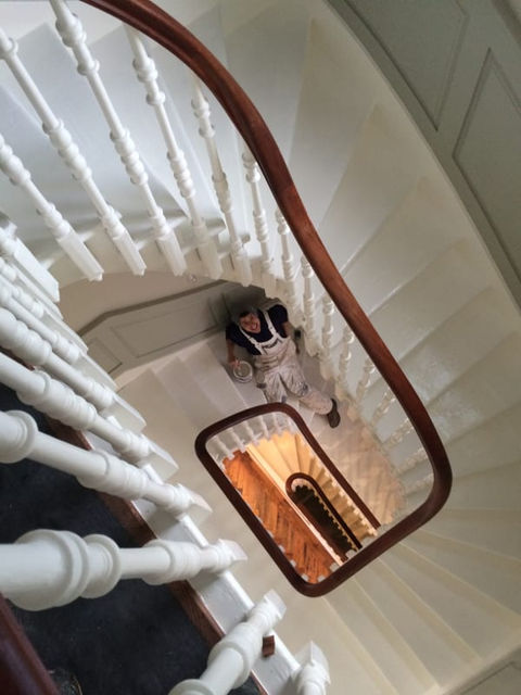 Staircase being painted