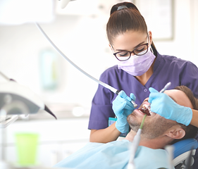 Dental treatment in process