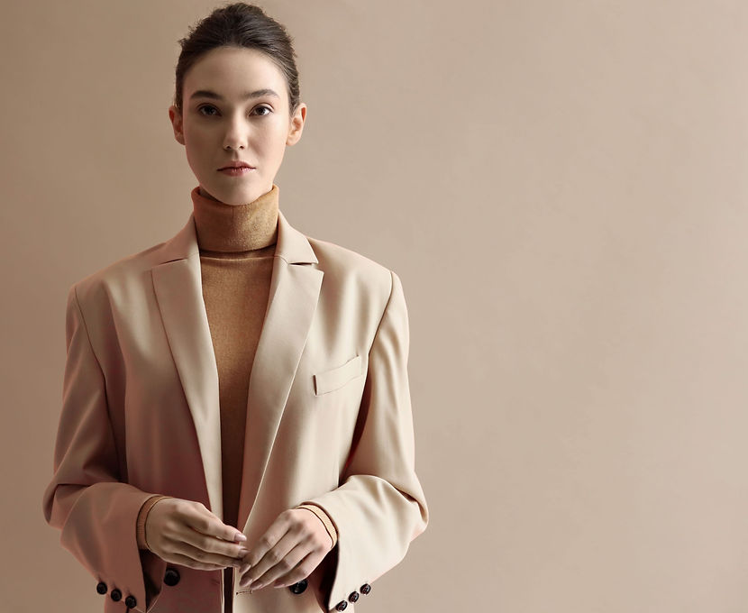 Fashion Model in designer clothing