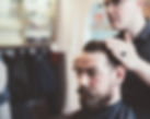Man with beard and moustache at the barber