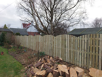 Wooden fence installed