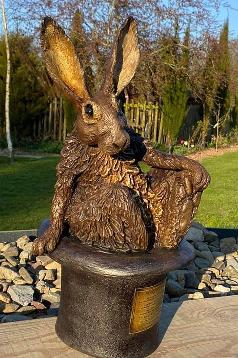 Bronze Resin Sculpture of a hare.jpg