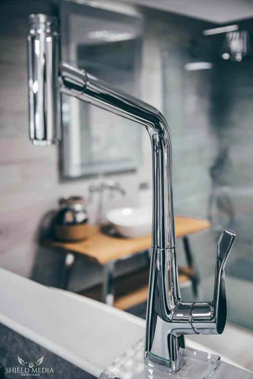 Close-up of sink tap