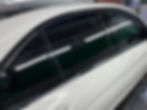 Newly tinted windows on a car