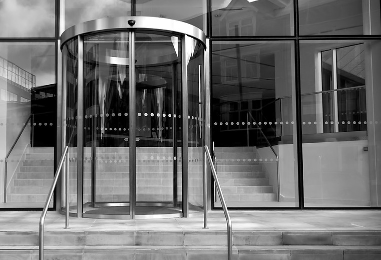 Glass office doors