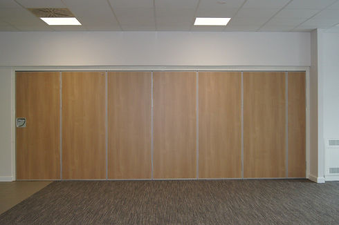 Operable wall that is shown closed