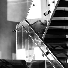 Stunning glass stairs