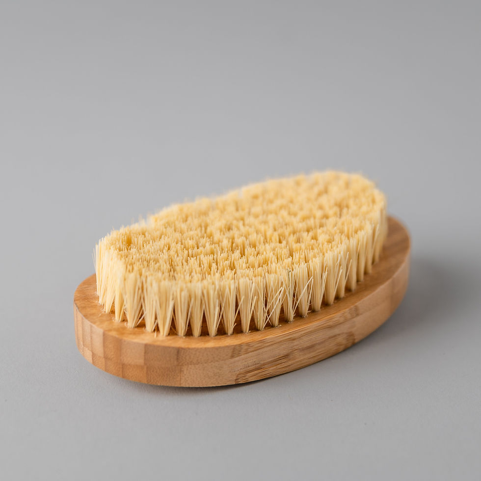 Miniatura: J&L Naturals Bamboo Dry Brush | Sisal Fiber Lymphatic Drainage & Detox Tool