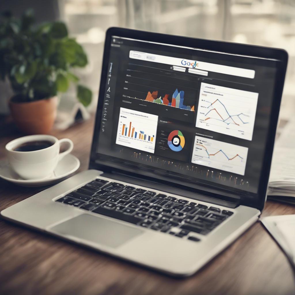 Google Analytics being shown on a laptop screen