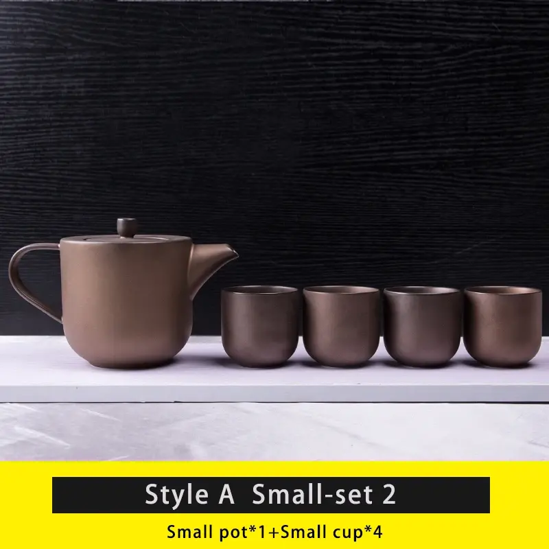 Miniatura: Rustic Zen Porcelain Service Set | Artisanal Tea & Coffee Ritual Collection