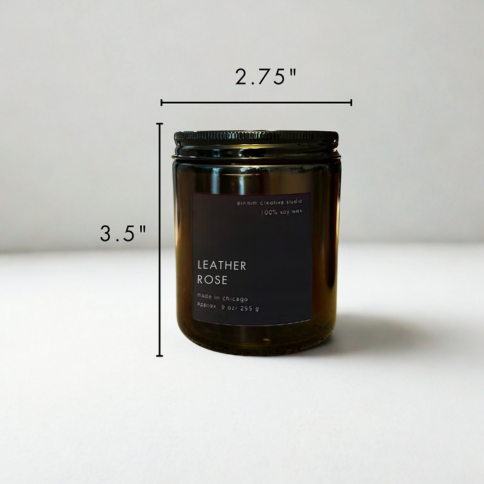 Thumbnail: Leather + Rose Soy Wax Candle