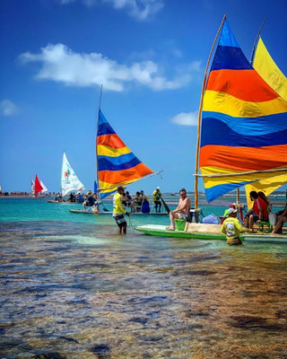 Jangadas em Porto de Galinhas