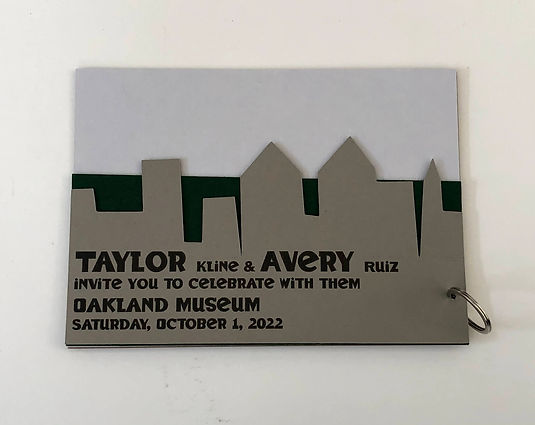 Oakland Skyline Wedding Invitation