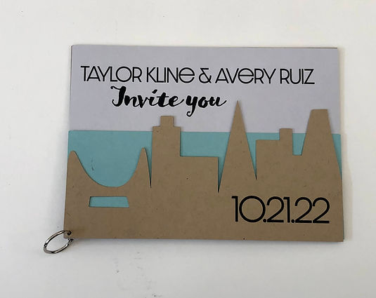San Francisco Skyline Wedding Invitation