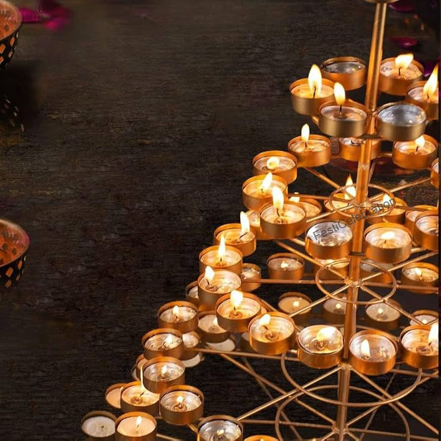Thumbnail: Elegant gold candle holder for home