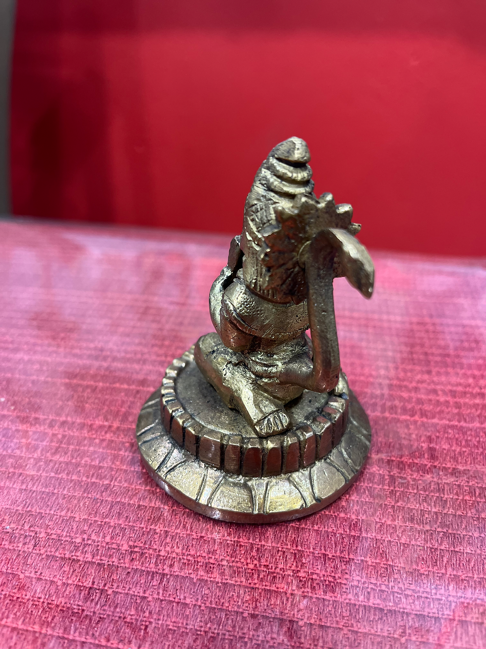 Thumbnail: Brass Ram Darbar Idol Set |Lord Ram, Sita, Lakshman, Hanuman– Solid Brass Statue