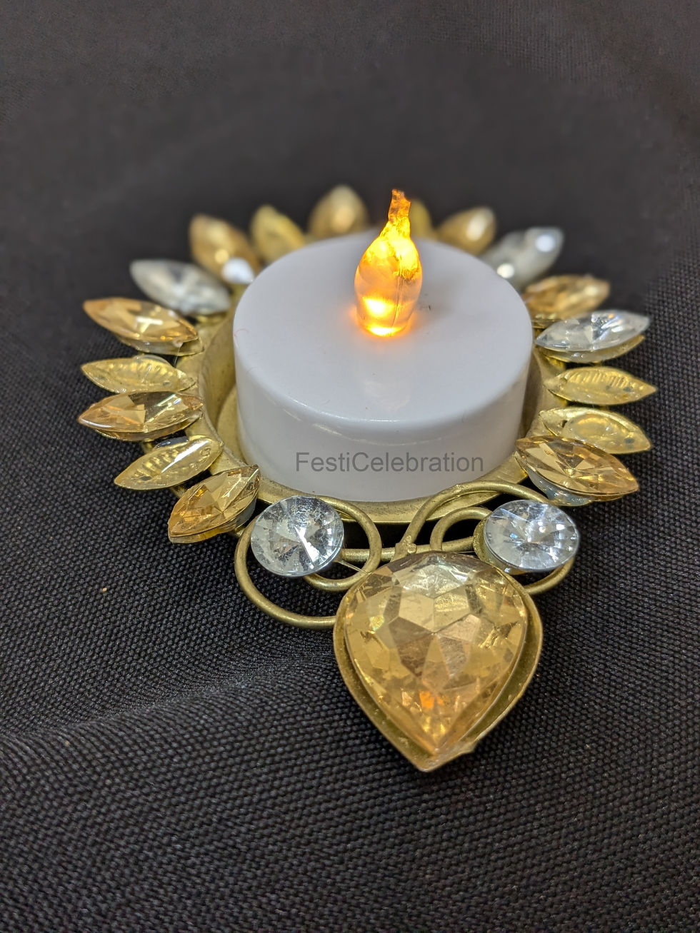 Golden T-light Holder