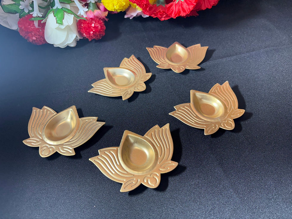 Thumbnail: Lotus Metal Diya – Elegant Decorative Diya for Pooja & Festive Décor
