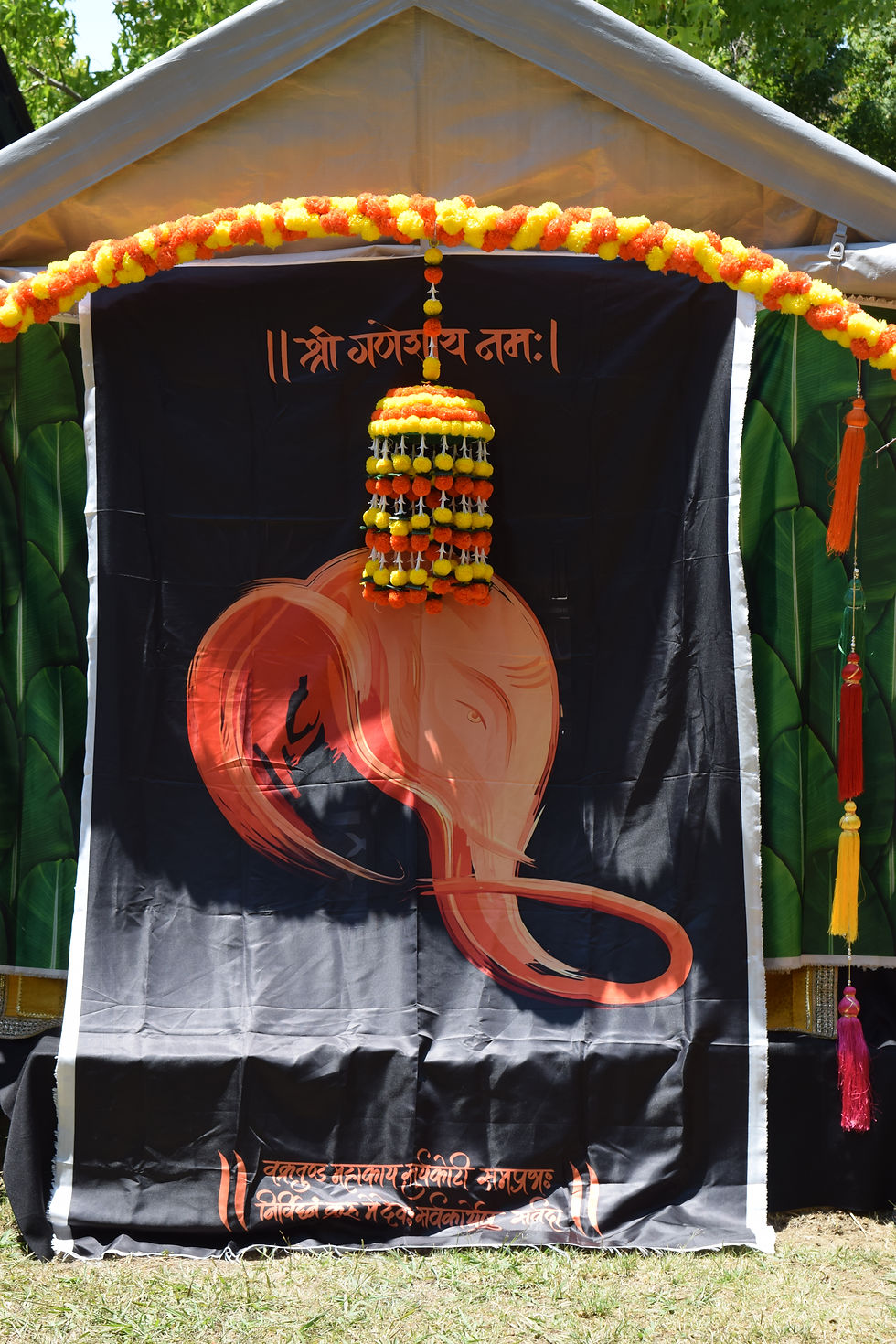 Thumbnail: MFS-1130 Genda Tokari/Jhoomar | Marigold Chandelier | Indian Wedding Decor