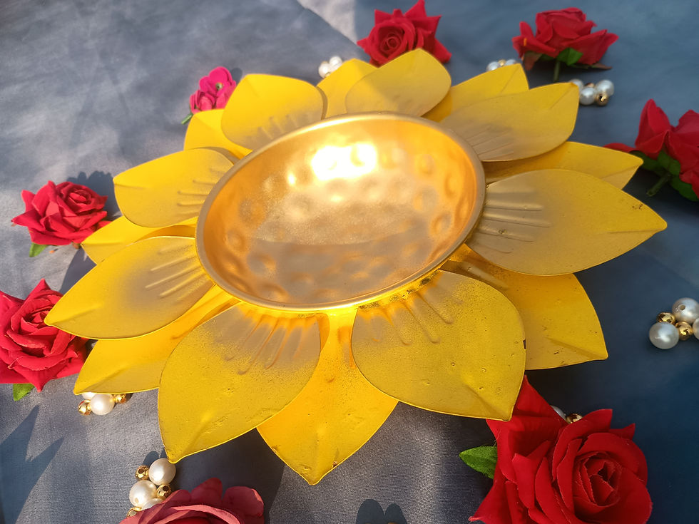 Thumbnail: Sunflower Metal Urli Bowl For Home Decor