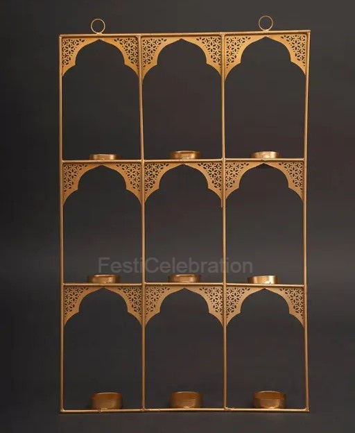 Rajasthani-style wall candle holder