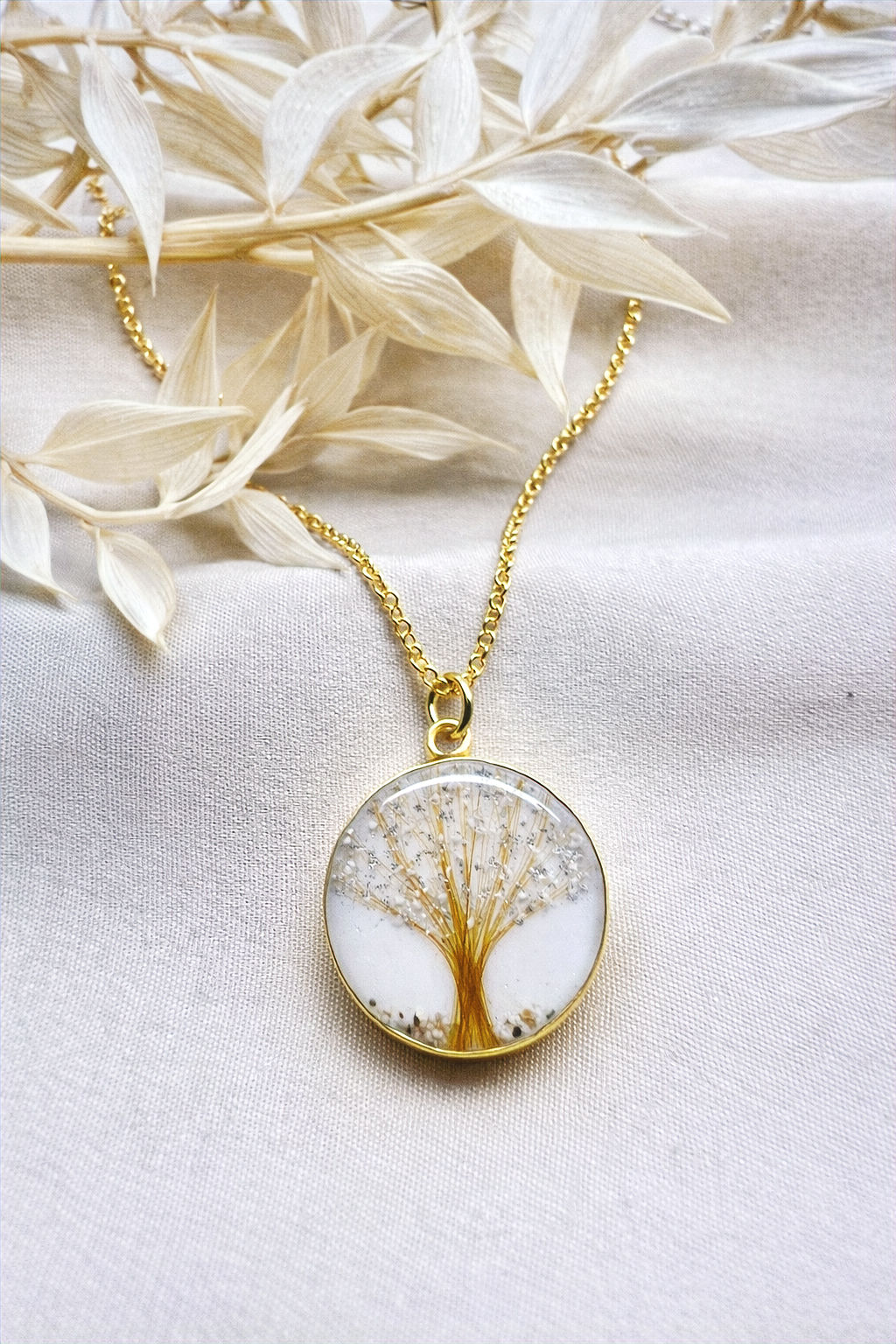 "Circle Of Love" hanger (L) | Moedermelkjuweel | Goud verguld