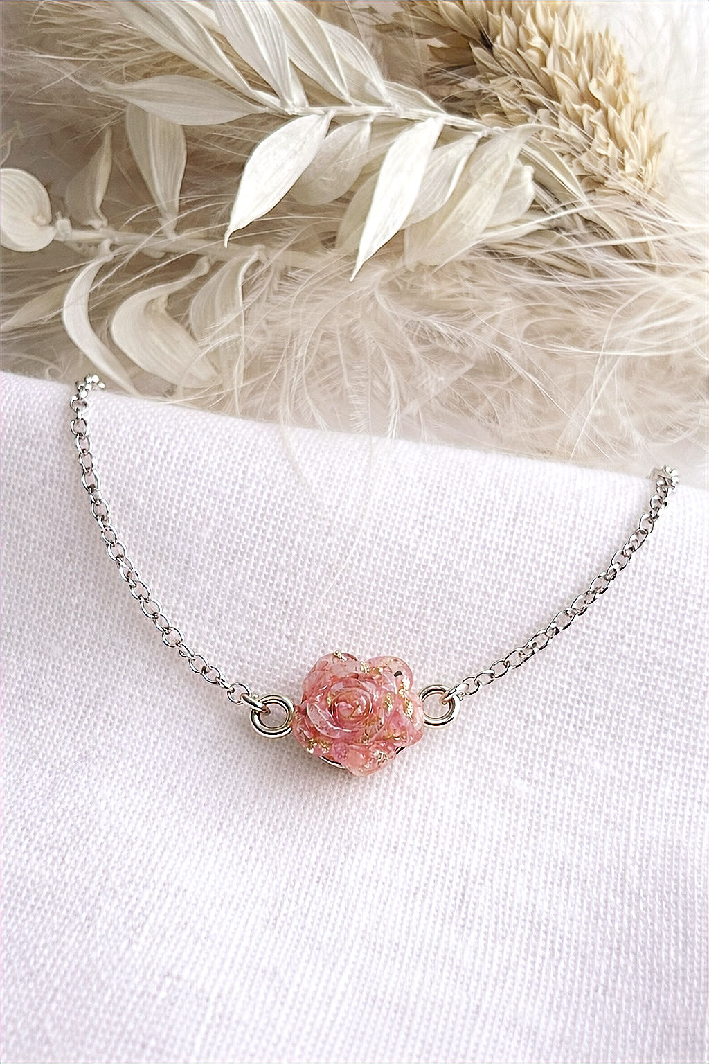 "Rose" ketting | Aandenkenjuweel | Zilver
