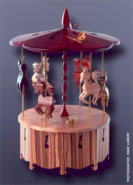 Boîte musicale Carrousel de chevaux