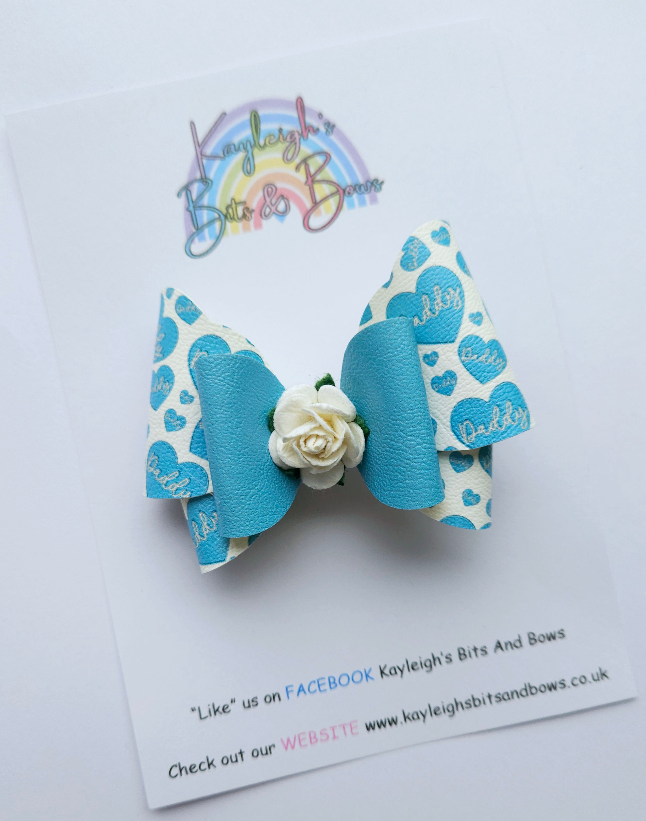 Love Daddy Baker Hair Bow  