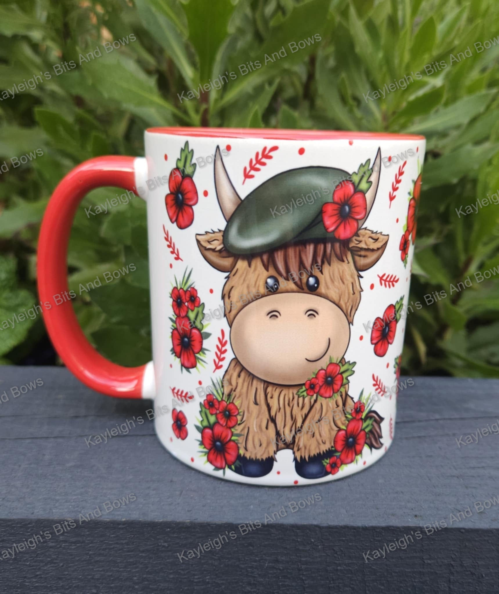 Highland Cow Poppy Mug