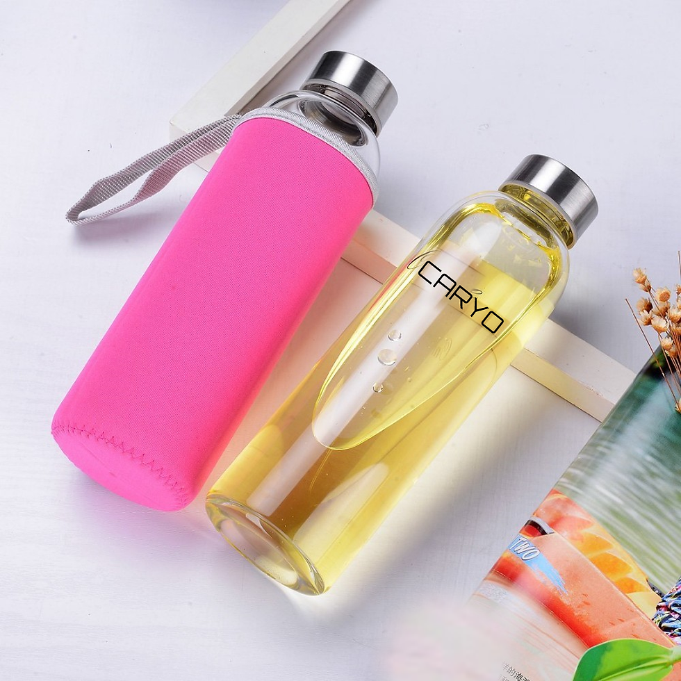 Thumbnail: Borosilikat Glas Trinkflasche