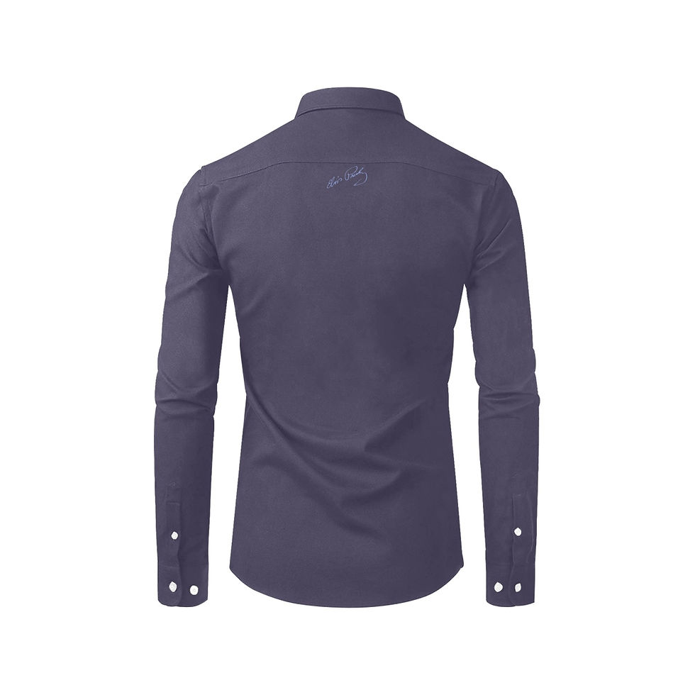 Miniatura: Elvis Presley's Classic Long Sleeve Shirt in Eclipse Men's All Over Print Long S