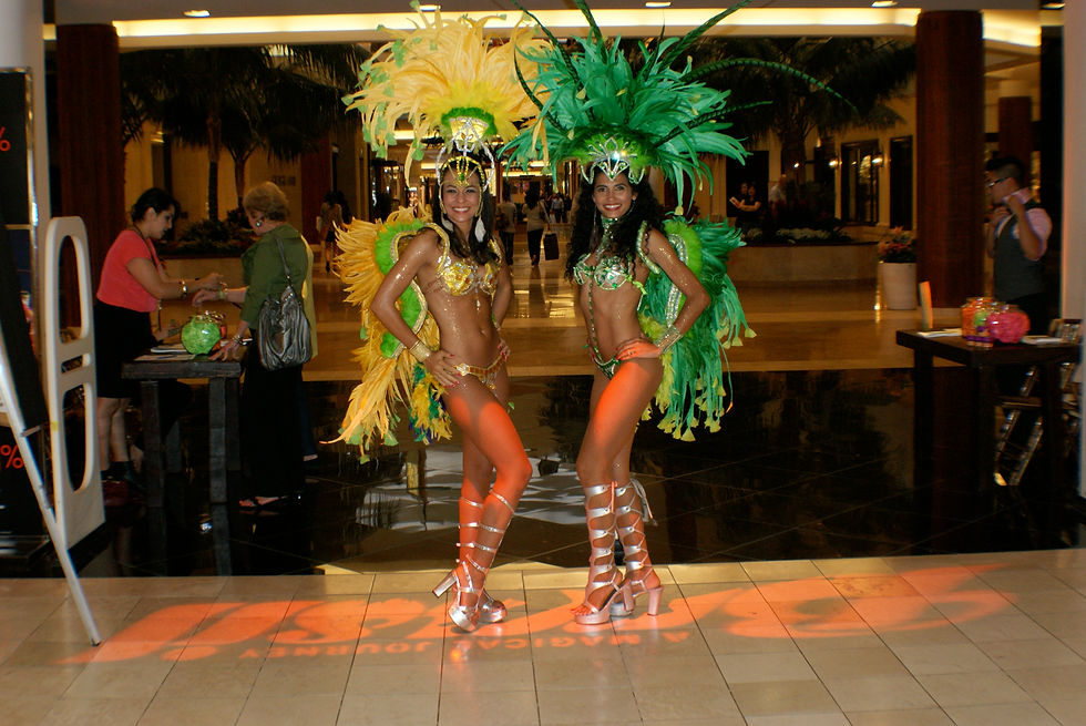 Brazilian samba dancers at Macys