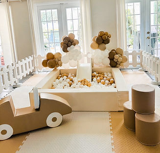 inclusive fun! Luxury soft play area rental for toddlers, babies and children's events in Boynton Beach, Wellington, Delray Beach, Boca Raton, and West Palm Beach, featuring vibrant and customizable play equipment designed to create memorable party experiences