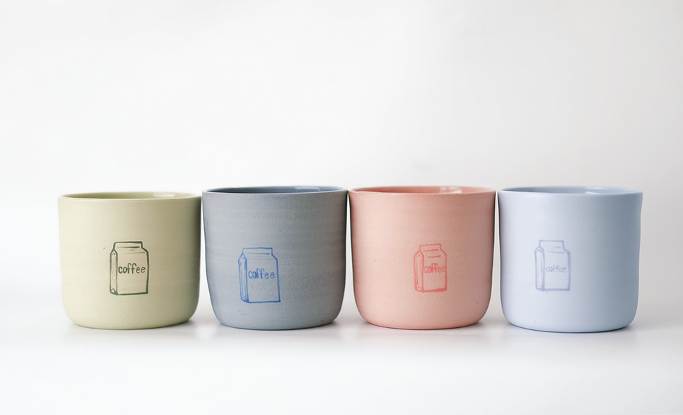 תמונה ממוזערת: כוס קפה תכלת סינדרלה